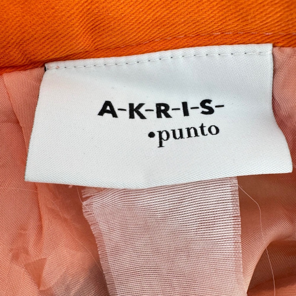 Akris Punto Striped A-Line Skirt Top Set Womens 10 Pleated Pockets‎ Designer - Picture 7 of 16